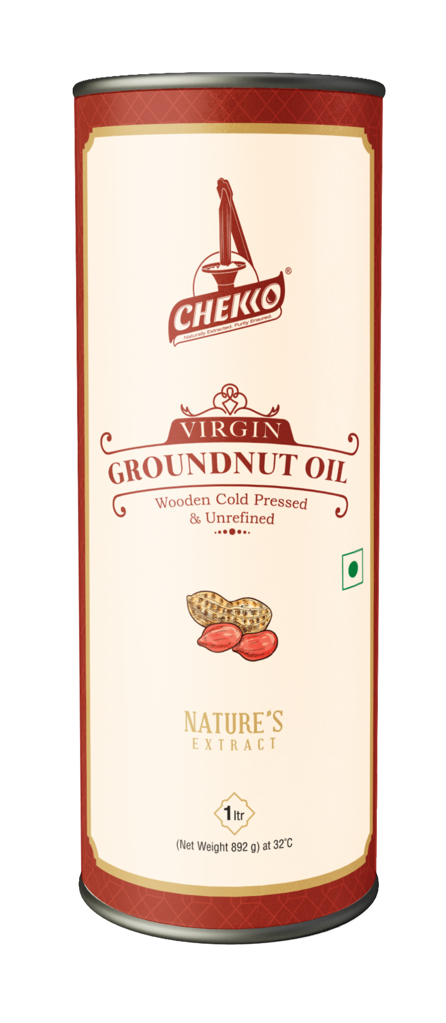Chekko Cold Pressed Virgin Groundnut / Peanut Oil